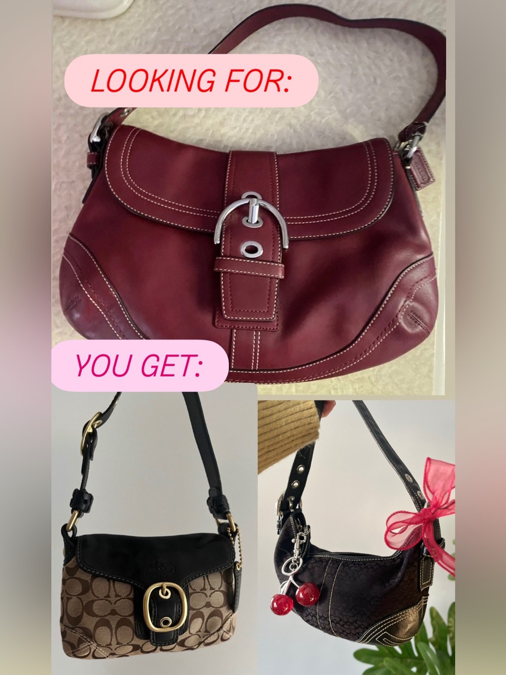 Don’t buy- Looking for Burgundy Leather Soho